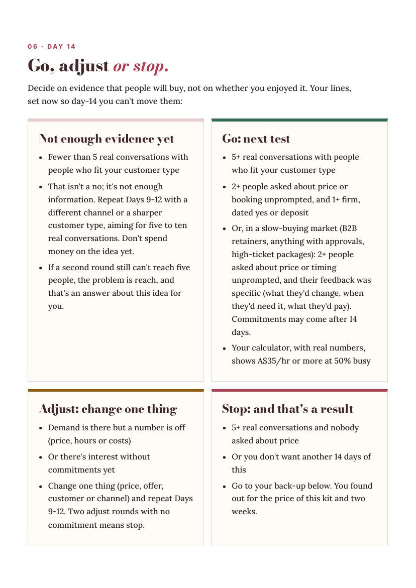 Sample report, page 7 of 9